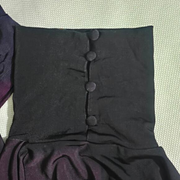 Anthropologie Sisters Black Nova Aline Long-Sleeve High-Neck Maxi Dress Sz 2 NWT - Picture 11 of 16